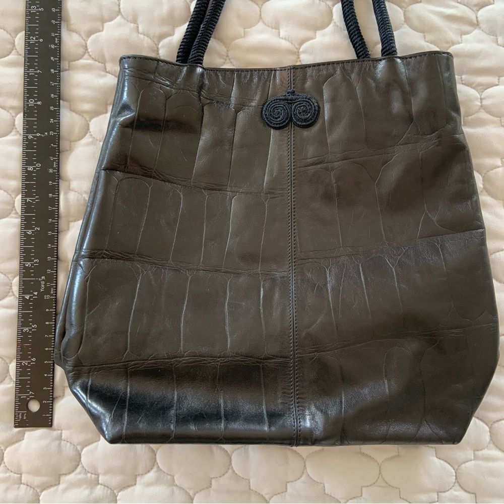 Falor Genuine Leather Black Purse bag